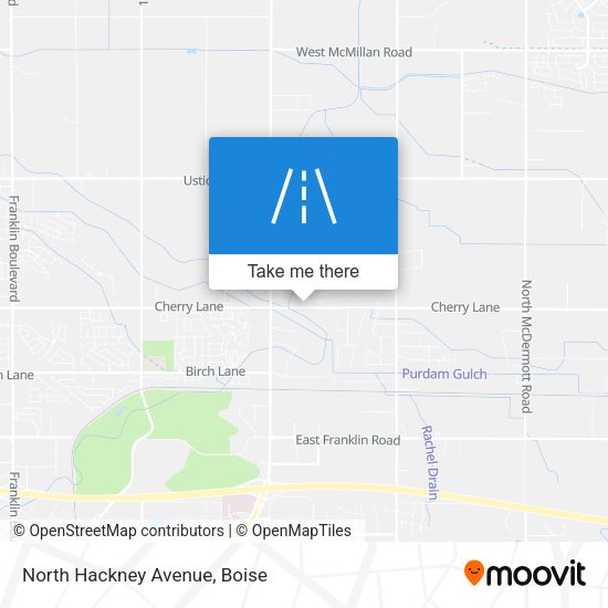 Mapa de North Hackney Avenue