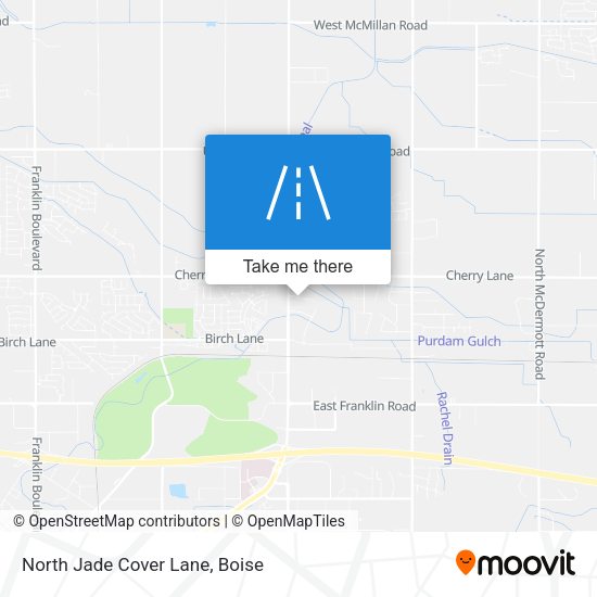 North Jade Cover Lane map