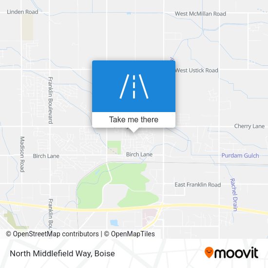 North Middlefield Way map