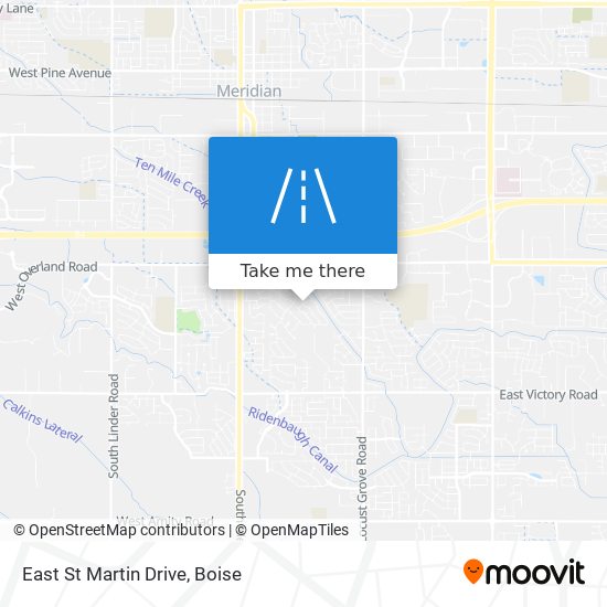 Mapa de East St Martin Drive