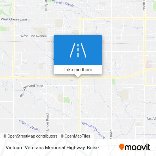 Vietnam Veterans Memorial Highway map