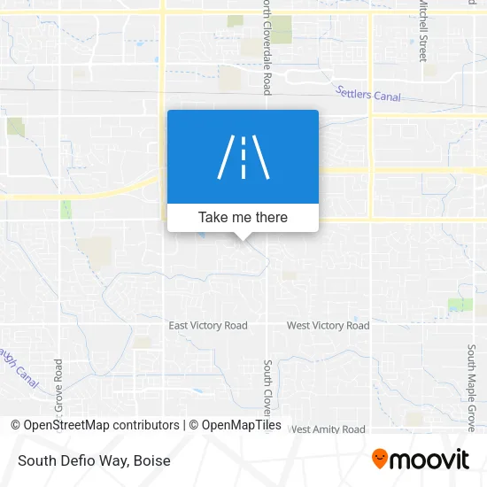 South Defio Way map