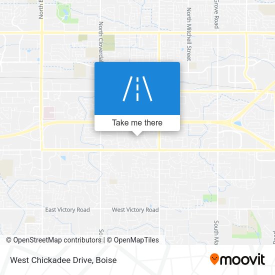 West Chickadee Drive map
