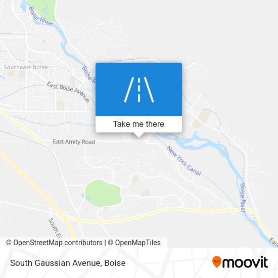 Mapa de South Gaussian Avenue