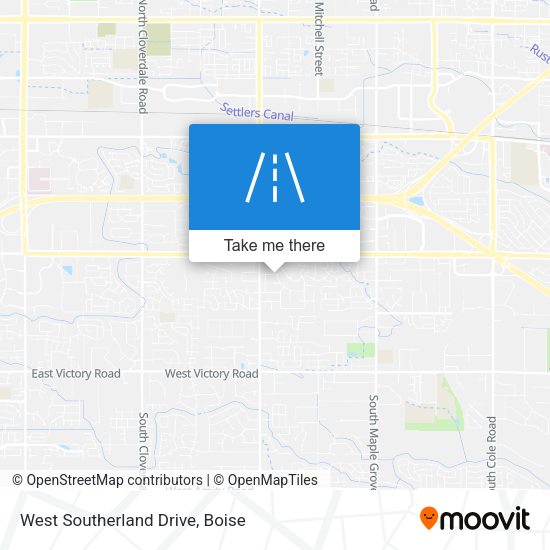 West Southerland Drive map