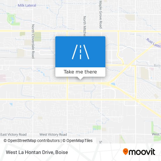 Mapa de West La Hontan Drive