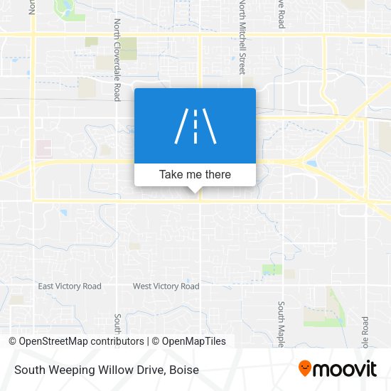 South Weeping Willow Drive map