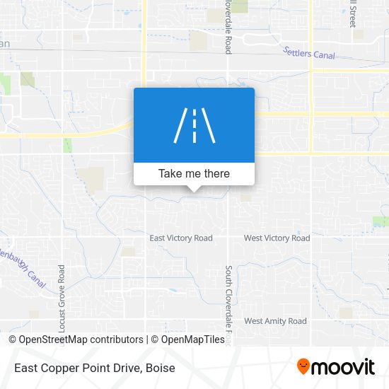 East Copper Point Drive map