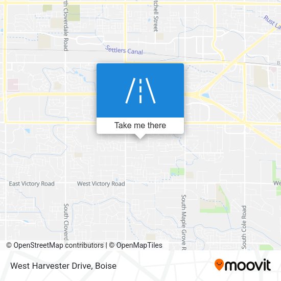 West Harvester Drive map