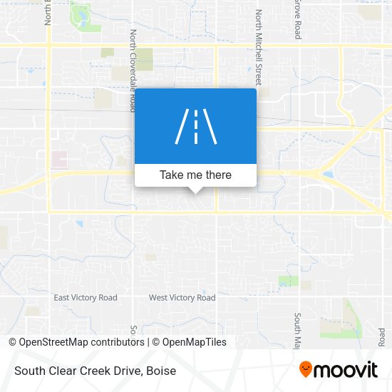 South Clear Creek Drive map