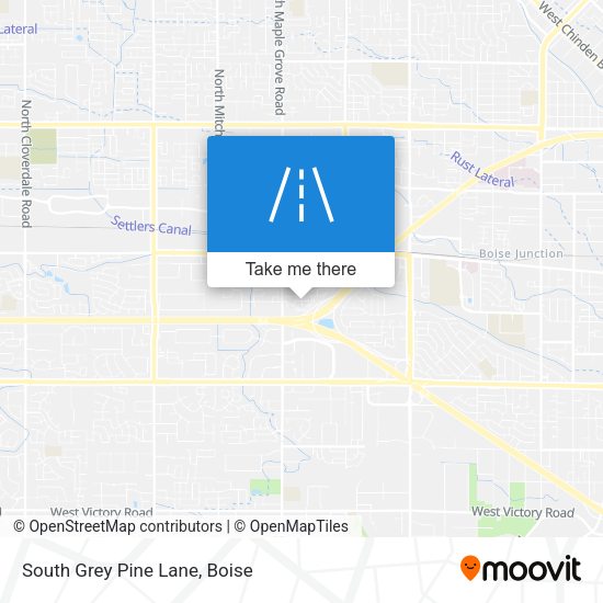 South Grey Pine Lane map