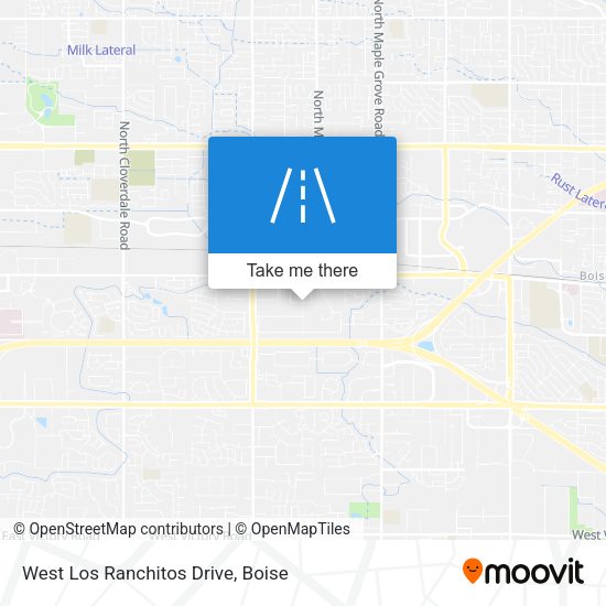 West Los Ranchitos Drive map