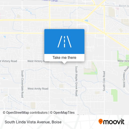 Mapa de South Linda Vista Avenue