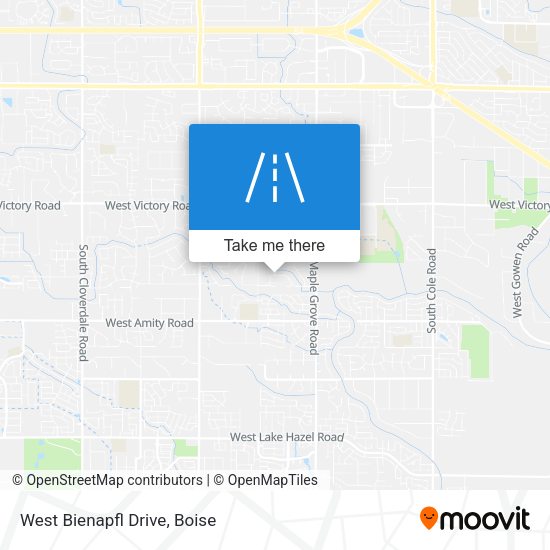 Mapa de West Bienapfl Drive