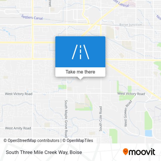 South Three Mile Creek Way map