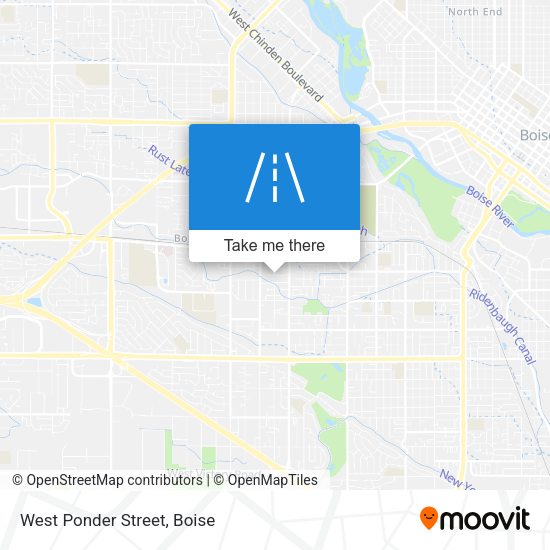 Mapa de West Ponder Street