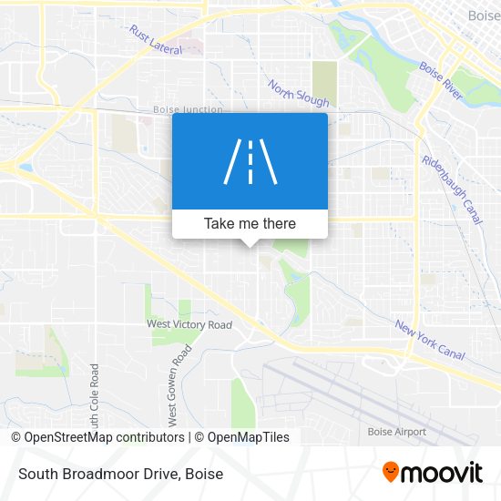 South Broadmoor Drive map