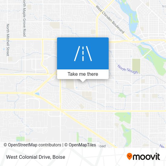 West Colonial Drive map