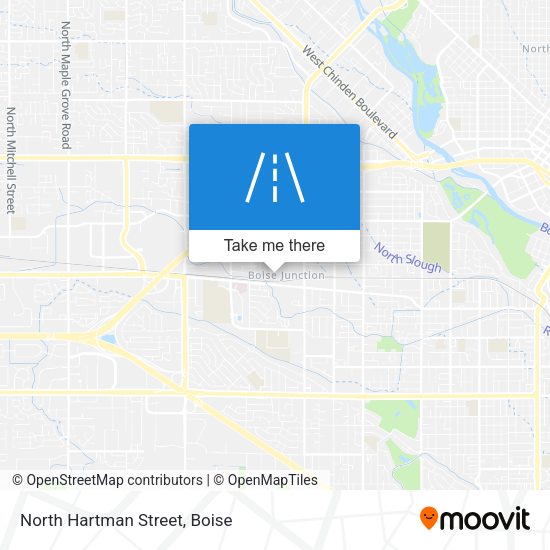 North Hartman Street map