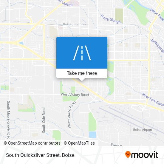 South Quicksilver Street map