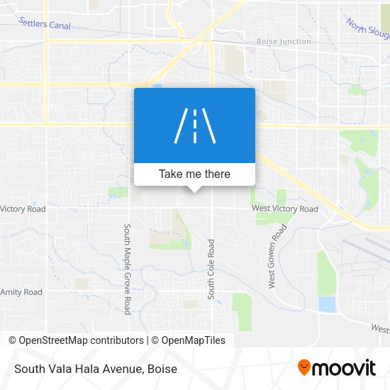 Mapa de South Vala Hala Avenue