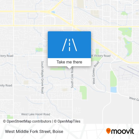 West Middle Fork Street map