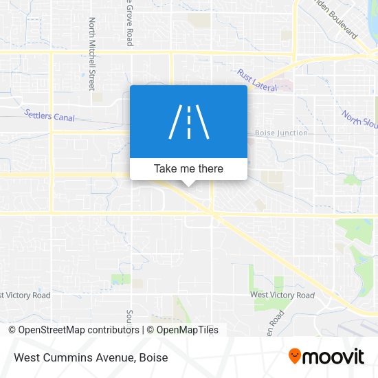 West Cummins Avenue map