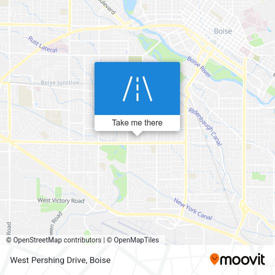 West Pershing Drive map