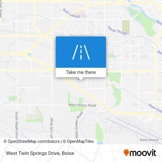 West Twin Springs Drive map