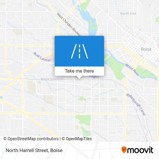 North Harrell Street map