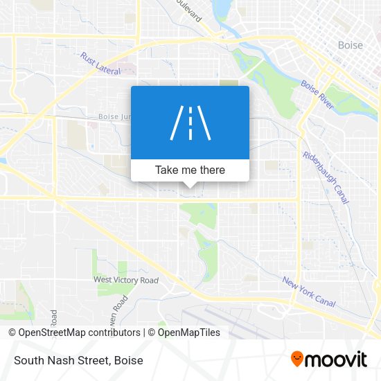 Mapa de South Nash Street