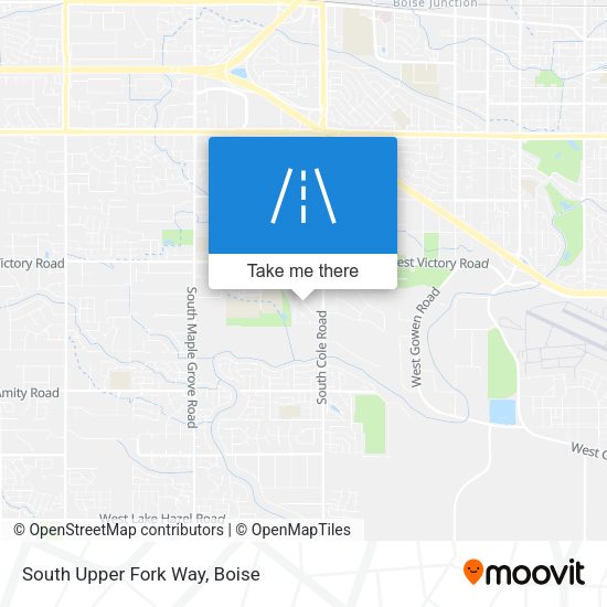 South Upper Fork Way map