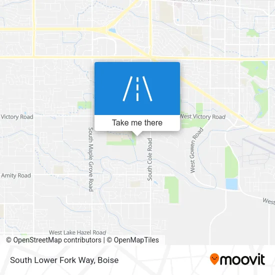 South Lower Fork Way map