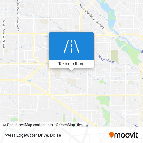 West Edgewater Drive map