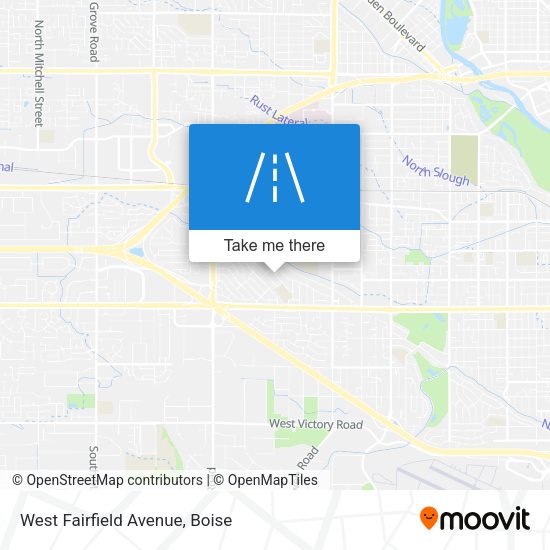 West Fairfield Avenue map
