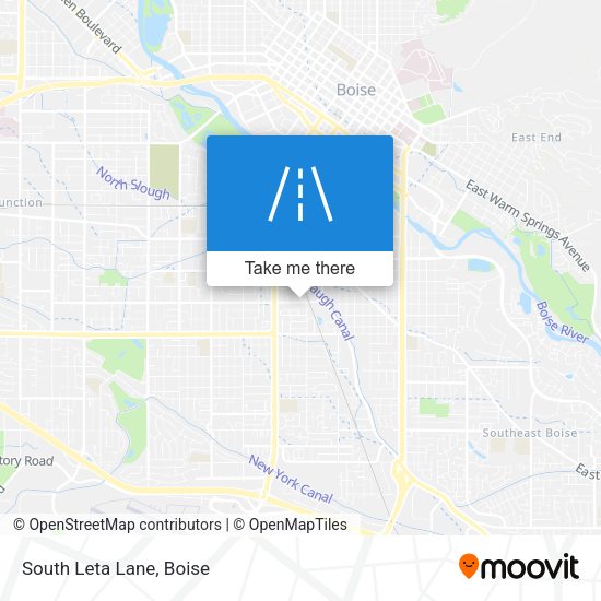 South Leta Lane map