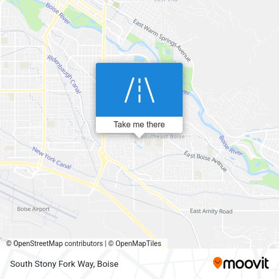 South Stony Fork Way map