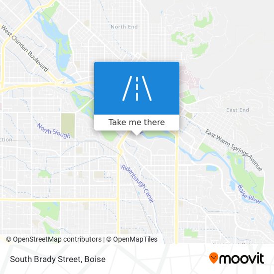 South Brady Street map