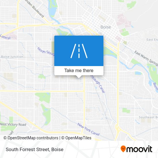 South Forrest Street map