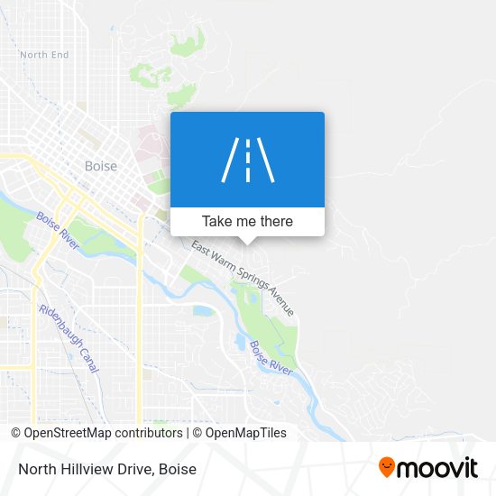 Mapa de North Hillview Drive