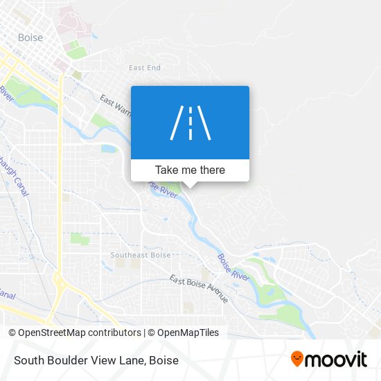 Mapa de South Boulder View Lane