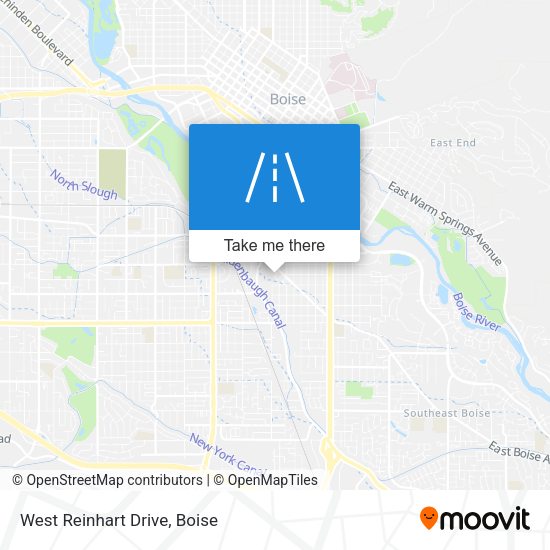 Mapa de West Reinhart Drive