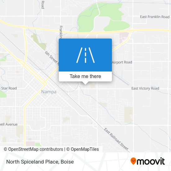 North Spiceland Place map