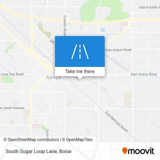 South Sugar Loop Lane map