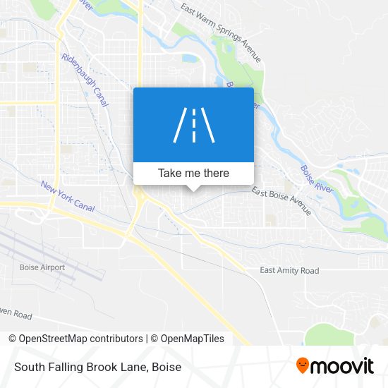 South Falling Brook Lane map