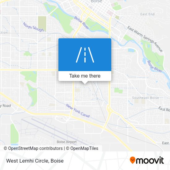 West Lemhi Circle map