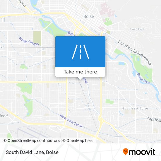 South David Lane map