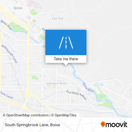 South Springbrook Lane map