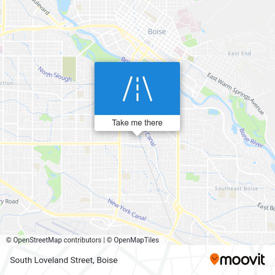 South Loveland Street map