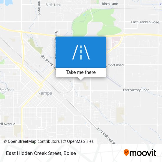East Hidden Creek Street map
